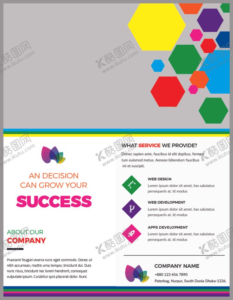 编号：27170009132011175177【酷图网】源文件下载-创意时尚单页