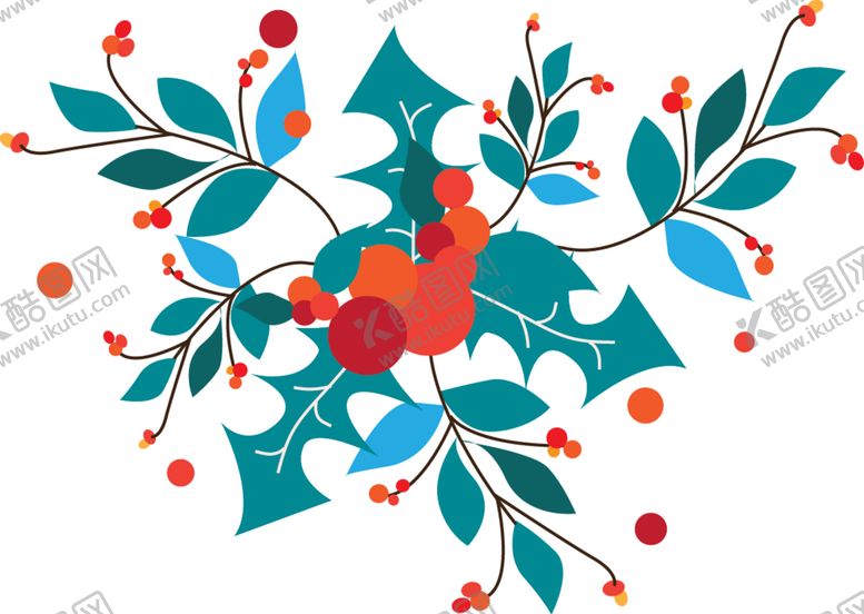 编号：79565910310932058494【酷图网】源文件下载-欧式彩绘植物