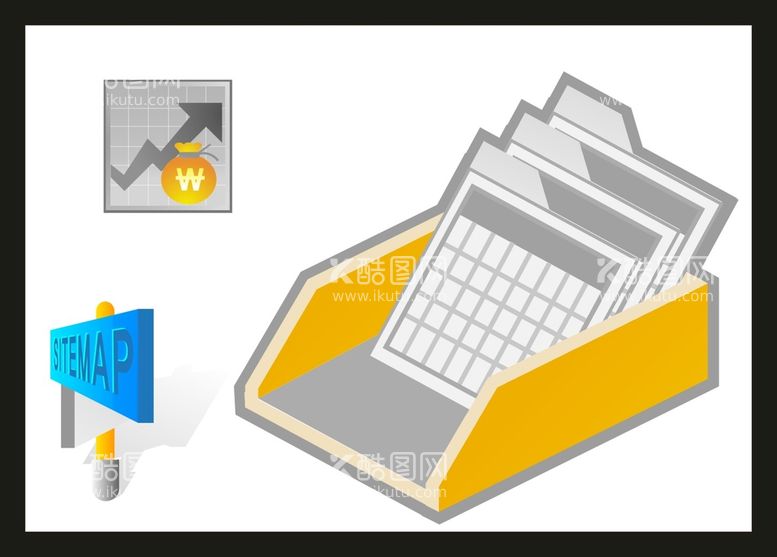 编号：17029011250809576728【酷图网】源文件下载-手绘办公用品 