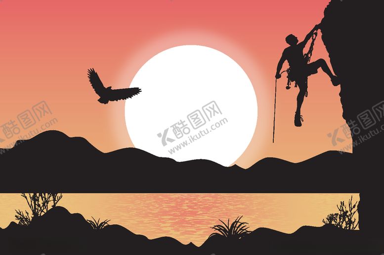 编号：52505906191351417383【酷图网】源文件下载-卡通攀岩