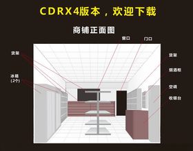 商铺正面布局展示图