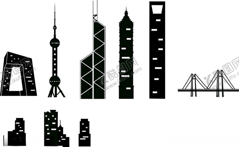 编号：56295801210417036805【酷图网】源文件下载-建筑剪影