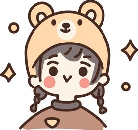 女孩熊星星亮点