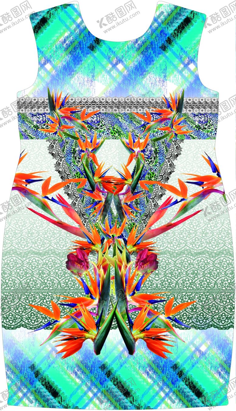 编号：26340310130547261765【酷图网】源文件下载-裙子印花