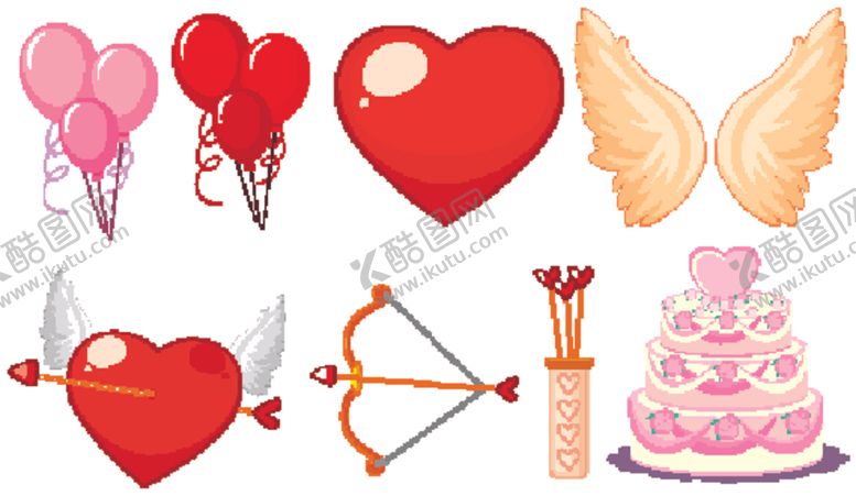 编号：24232109210848148959【酷图网】源文件下载-爱心图片