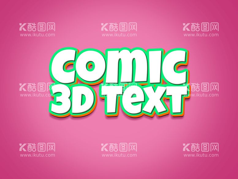 编号：89345709200635597961【酷图网】源文件下载-3D特效字体