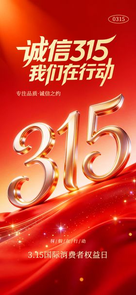 诚信315促销活动海报