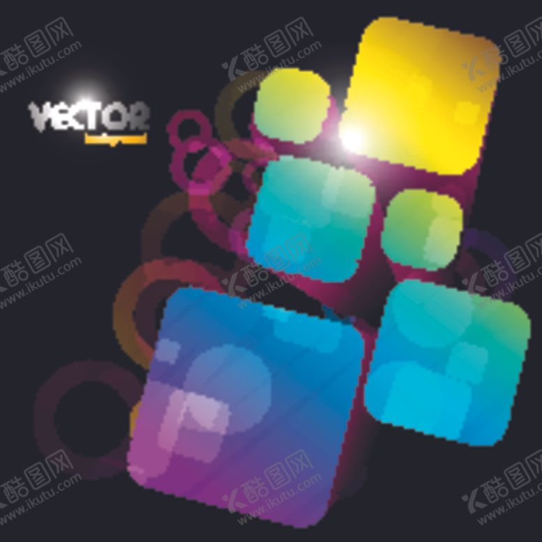 编号：77790510301023302226【酷图网】源文件下载-3d动感几何体梦幻背景