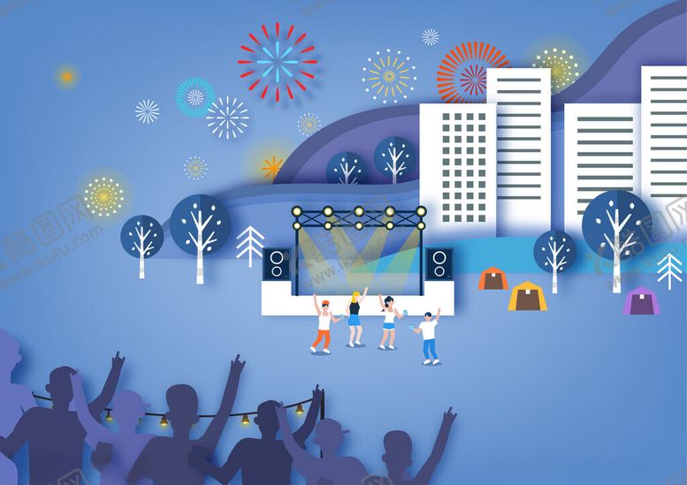 编号：59799004140019156750【酷图网】源文件下载-城市庆典活动热闹场景