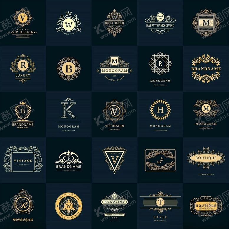 编号：54270909222023029670【酷图网】源文件下载-精美复古风标志设计