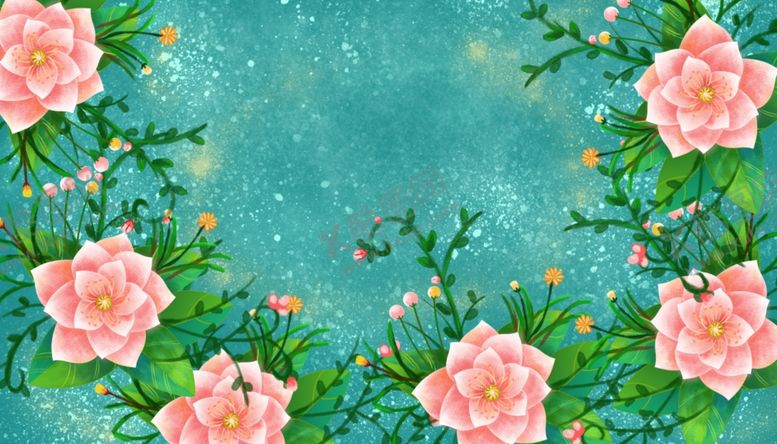 编号：23662510212236433565【酷图网】源文件下载-花卉背景