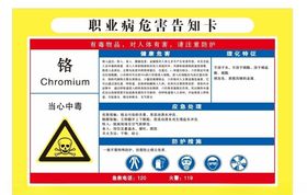 危害告知牌铬