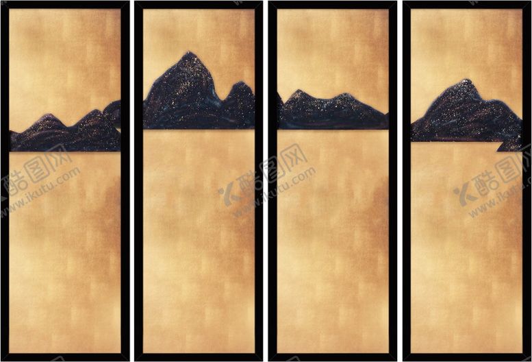 编号：25383309121203167629【酷图网】源文件下载-新中式禅意装饰画