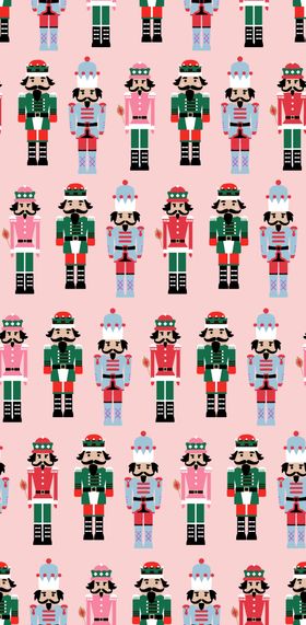 圣诞胡桃夹子图案背景