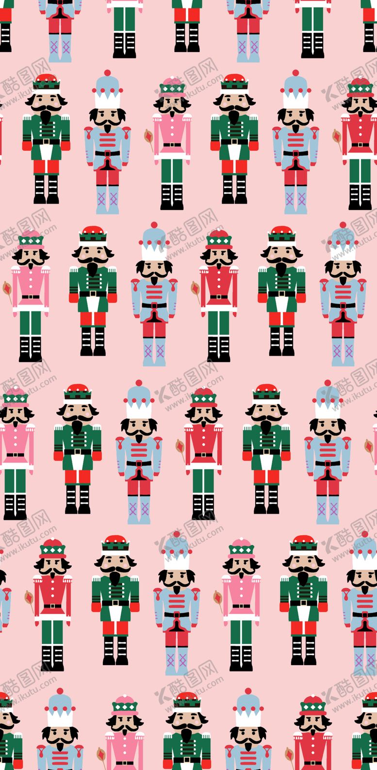 编号：38117704090052081525【酷图网】源文件下载-圣诞胡桃夹子图案背景