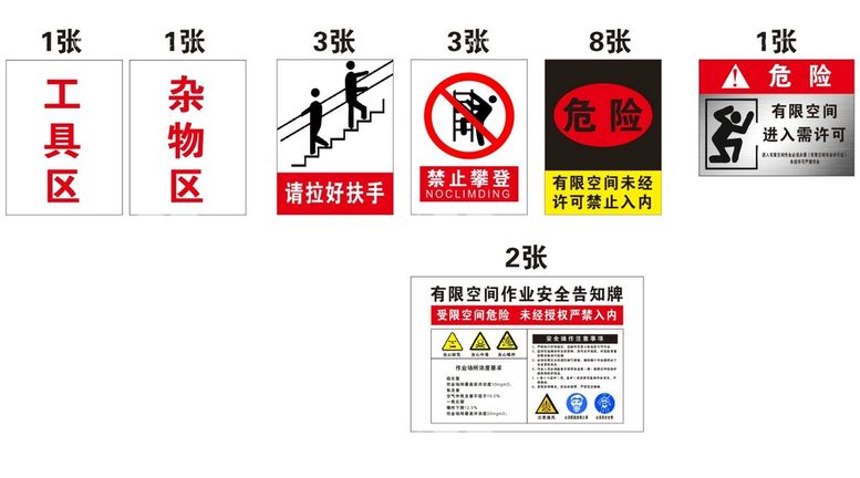 编号：50102111250732321297【酷图网】源文件下载-标识牌 有限空间