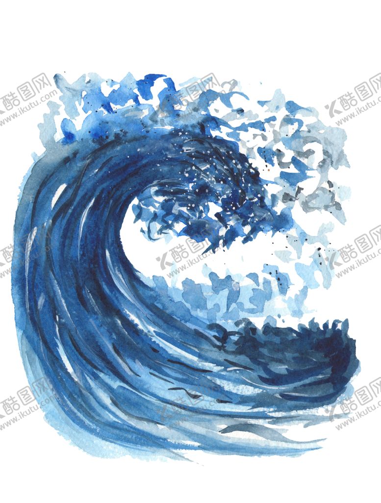 编号：40730907050733585868【酷图网】源文件下载-海洋海浪装饰图案