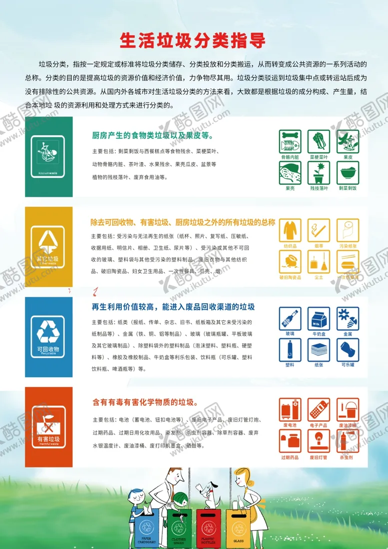 编号：47914709191311514788【酷图网】源文件下载-生活垃圾分类社会宣传海报