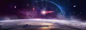 银河星空宇宙大气层星光
