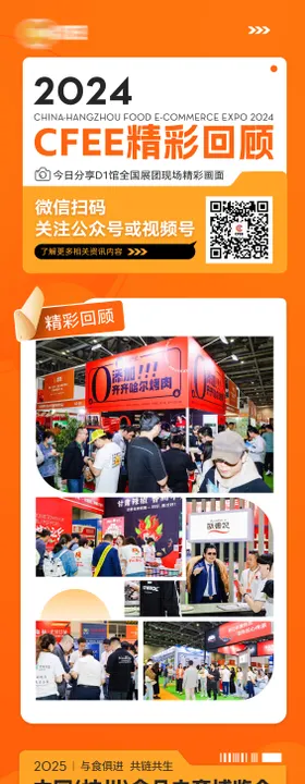 食品博览会回顾长图海报