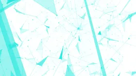 科技感三角面背景素材点线
