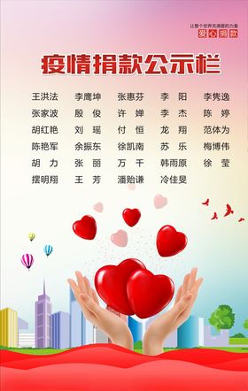 捐款公示栏