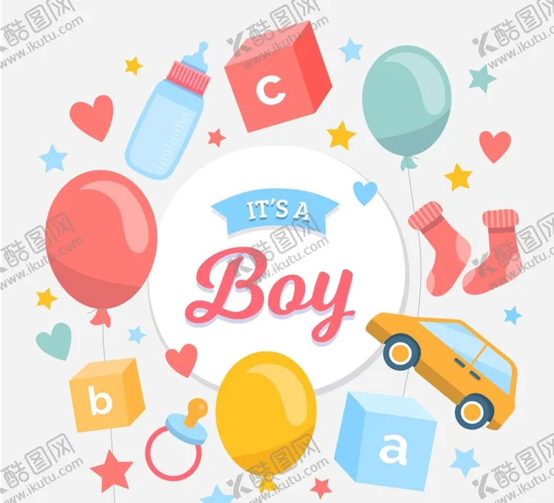 编号：10958409140449211537【酷图网】源文件下载-创意迎婴卡片