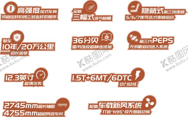 编号：97021505101311431480【酷图网】源文件下载-汽车卖点贴