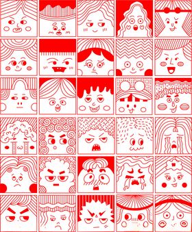 手绘模版手绘本卡通手绘