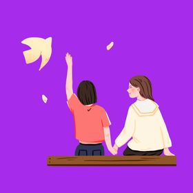 手绘女孩女人优雅美漂亮