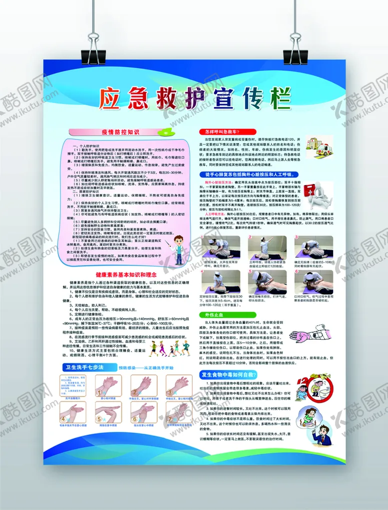 编号：48906509240931415734【酷图网】源文件下载-应急救护宣传栏