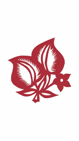 窗花剪纸民间艺术数码印中式