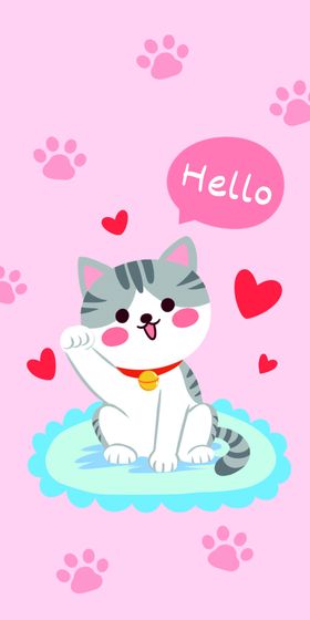 猫咪卡通图