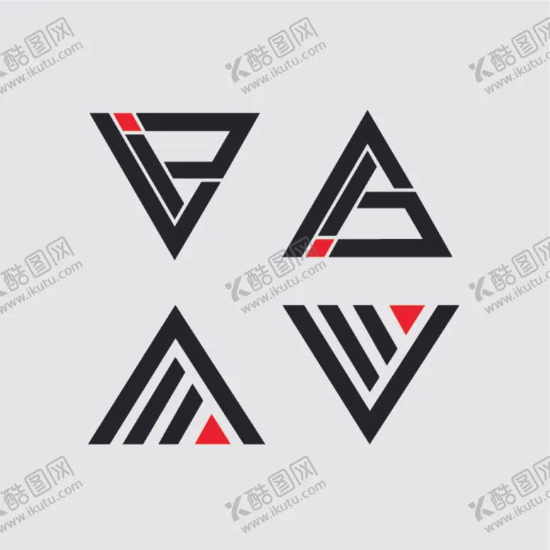 编号：18658806271619344455【酷图网】源文件下载-字母图标LOGO