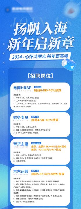 招聘海报福利科技岗位校