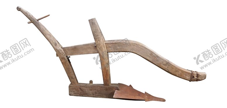 编号：87489304060236352419【酷图网】源文件下载-古老木制犁具