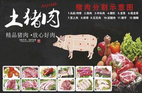 猪肉分割图