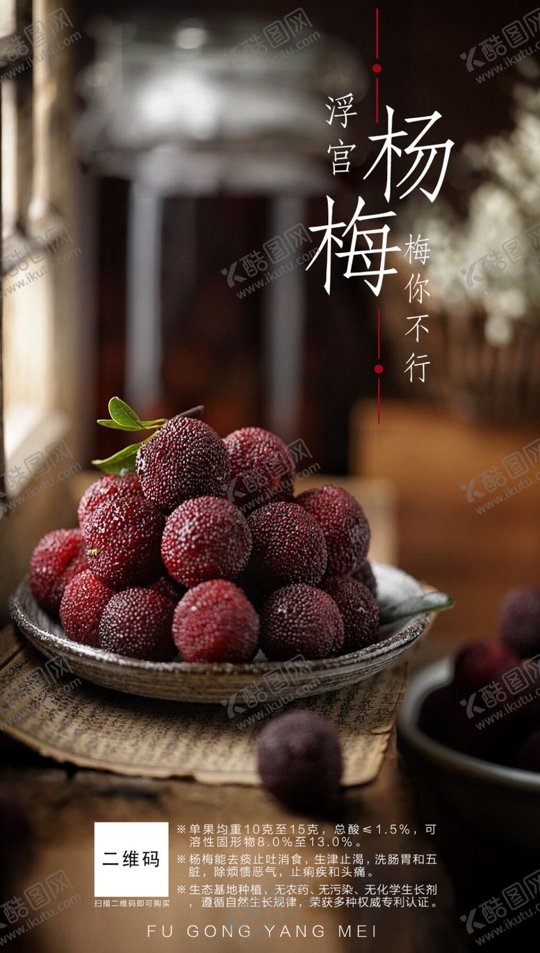 编号：13239505100020398211【酷图网】源文件下载-杨梅海报