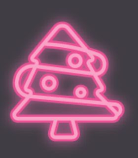 霓虹灯圣诞树