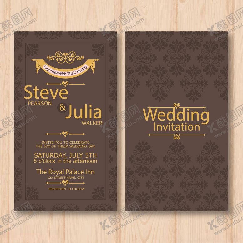 编号：78270204242236079936【酷图网】源文件下载-婚礼邀请函设计模板