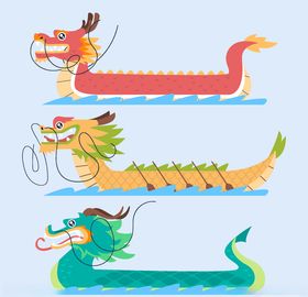 矢量端午龙舟