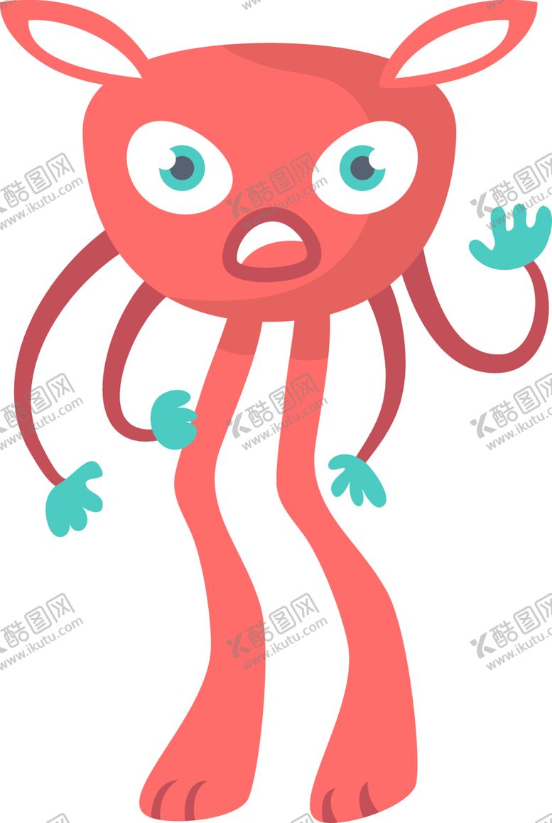 编号：91500602152242379415【酷图网】源文件下载-卡通怪物角色