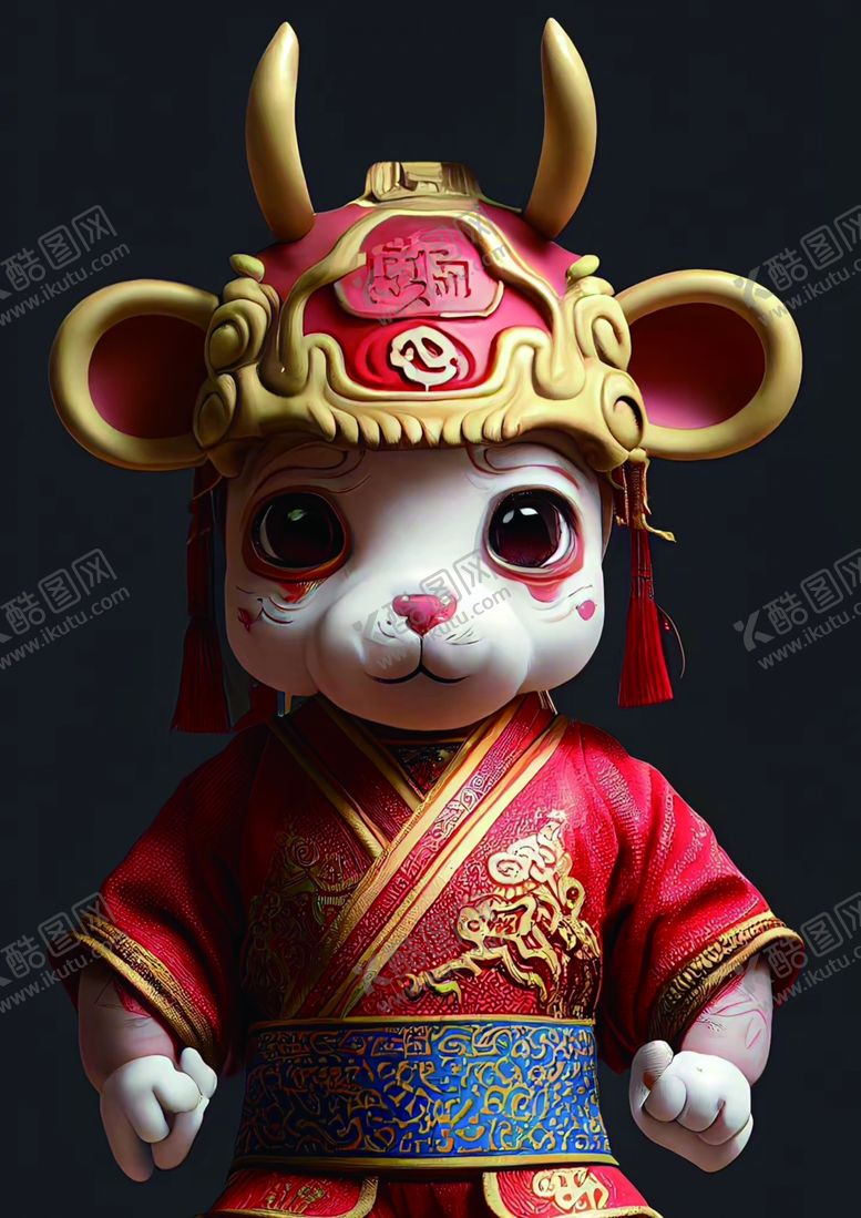 编号：66784112090943519534【酷图网】源文件下载-十二生肖牛