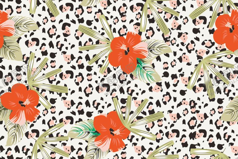 编号：55650910031649056942【酷图网】源文件下载-热带花豹纹底