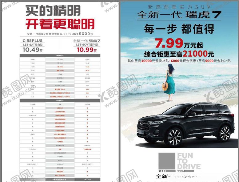 编号：74298107021607127160【酷图网】源文件下载-全新一代瑞虎7台卡