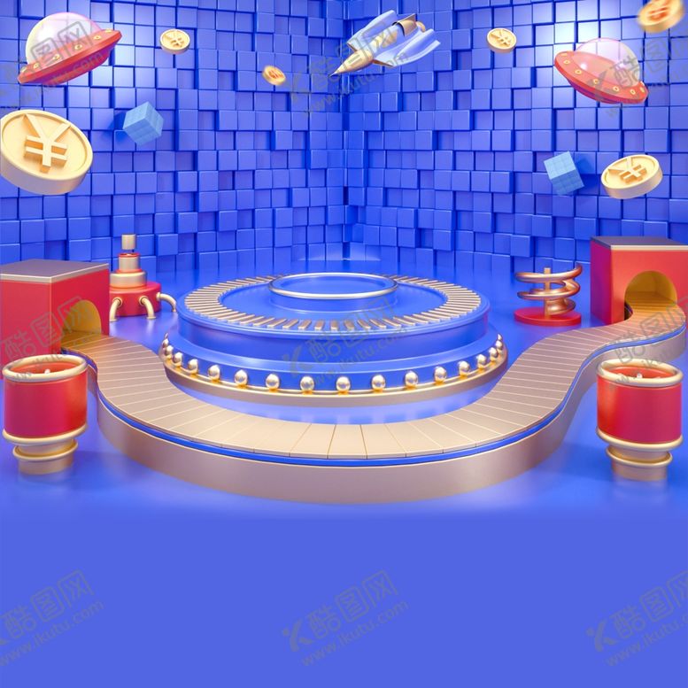 编号：90352809210333428242【酷图网】源文件下载-电商立体场景