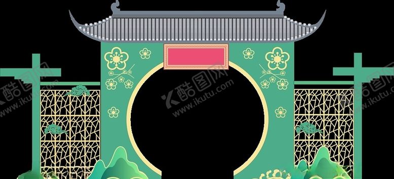 编号：93051306232153058226【酷图网】源文件下载-中国风门楼