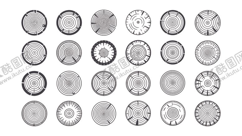 编号：16819011241505157873【酷图网】源文件下载-木纹年轮图案