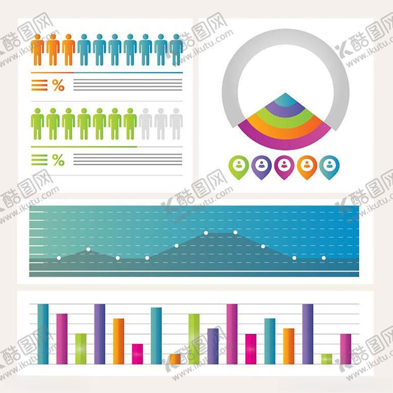 编号：23998311201649487351【酷图网】源文件下载-多样统计图表展示数据