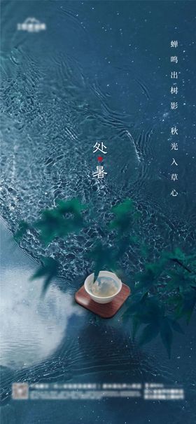 处暑节气海报